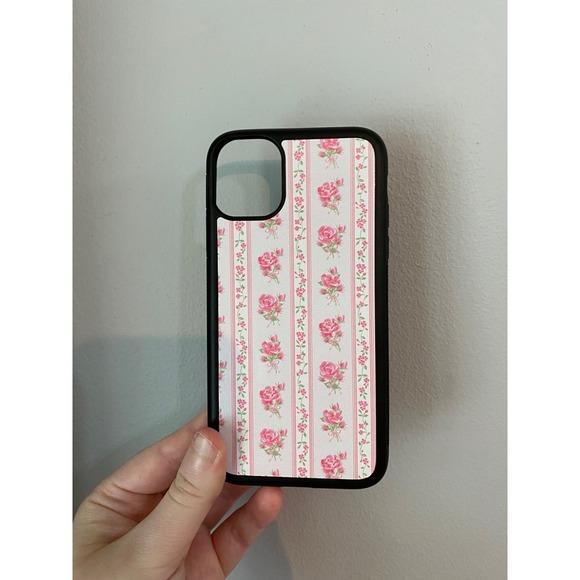 Other - Phone Case Womens iPhone 11 Pink Floral Stripe Cottagecore Aesthetic Rose Print